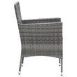 Afuera Living Contemporary Glass 7 Piece Garden Dining Set in Gray