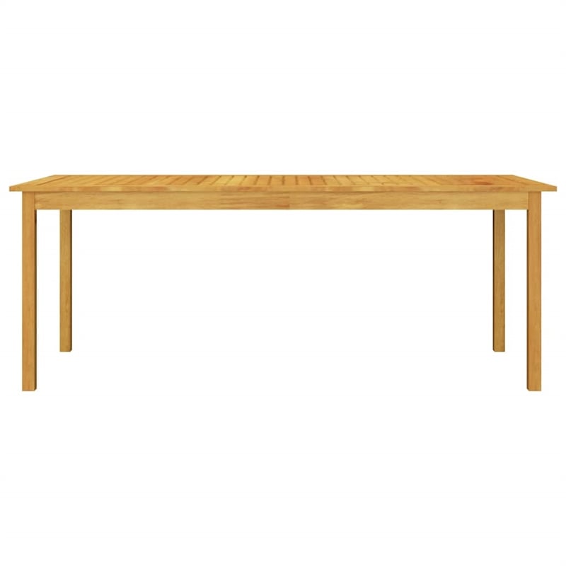 Afuera Living Contemporary Solid Wood Dining Set in Brown and Black