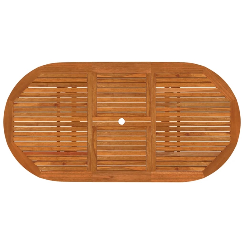 Afuera Living Contemporary Garden Dining Set in Reddish-Brown