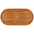 Afuera Living Contemporary Garden Dining Set in Reddish-Brown