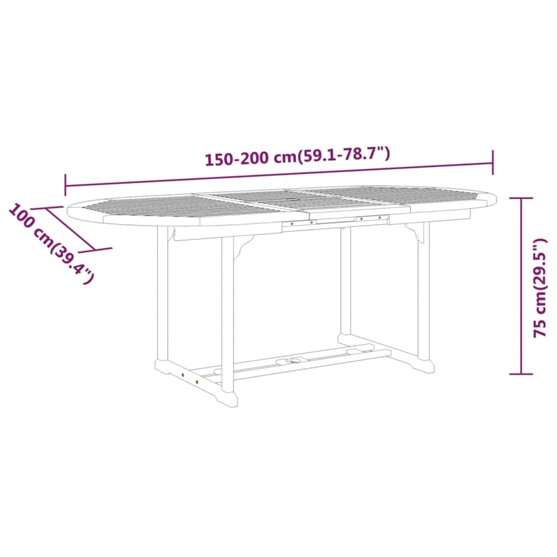 Afuera Living Contemporary Garden Dining Set in Reddish-Brown