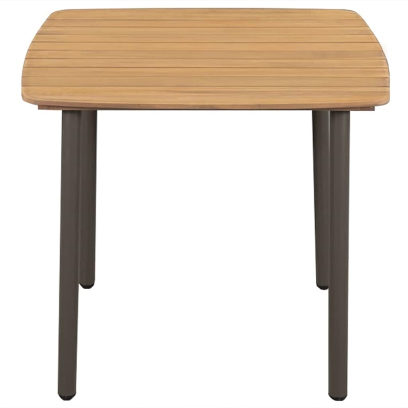 Afuera Living Contemporary Solid Acacia Wood Compact Dining Set in Black