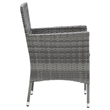 Afuera Living Contemporary Solid Acacia Wood Standard Dining Set in Gray