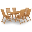 Afuera Living Contemporary Garden Dining Set in Solid Teak Wood