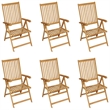 Afuera Living Contemporary Garden Dining Set in Solid Teak Wood