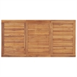 Afuera Living Contemporary Garden Dining Set in Natural Teak