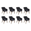 Afuera Living Contemporary Outdoor Dining Set in Black and Dark Gray