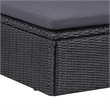 Afuera Living Contemporary Outdoor Dining Set in Black and Dark Gray
