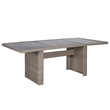 Afuera Living Contemporary Outdoor Dining Set in Brown and Dark Gray