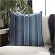 Afuera Living Contemporary Polyester Outdoor Pillow in Slate Blue