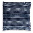 Afuera Living Contemporary Polyester Outdoor Pillow in Slate Blue