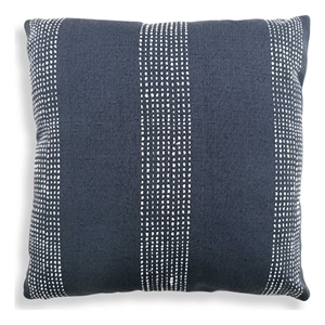 Afuera Living Contemporary Polyester Outdoor Pillow in Slate Blue