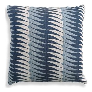 Afuera Living Contemporary Polyester Outdoor Pillow in Blue Finish