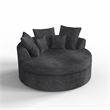Afuera Living Dark Grey Corduroy Free Install Foam-Filled Compressed Sofa