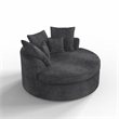 Afuera Living Dark Grey Corduroy Free Install Foam-Filled Compressed Sofa
