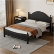 Afuera Living Traditional Solid Wood Full Bed with Slat Support in Black