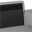 Afuera Living Gray L-Shaped Sectional Sofa with Storage Footstool
