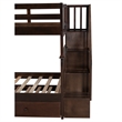 Afuera Living Twin-Over-Twin Bunk Bed with Trundle & Storage Stairs