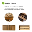 Afuera Living Acacia Wood 2-Tier Shoe Rack Bench 27.6x11x17.8 Inches