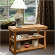 Afuera Living Acacia Wood 2-Tier Shoe Rack Bench 27.6x11x17.8 Inches