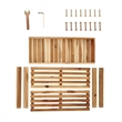Afuera Living Acacia Wood 2-Tier Shoe Rack Bench 27.6x11x17.8 Inches