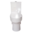 Afuera Living Compact Ceramic Toilet with Dual Flush 27.55Hx13Wx24.8D