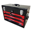 Afuera Living 3-Drawer Tool Box & Cart with Tool Set & Lock in Black