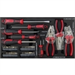 Afuera Living 3-Drawer Tool Box & Cart with Tool Set & Lock in Black