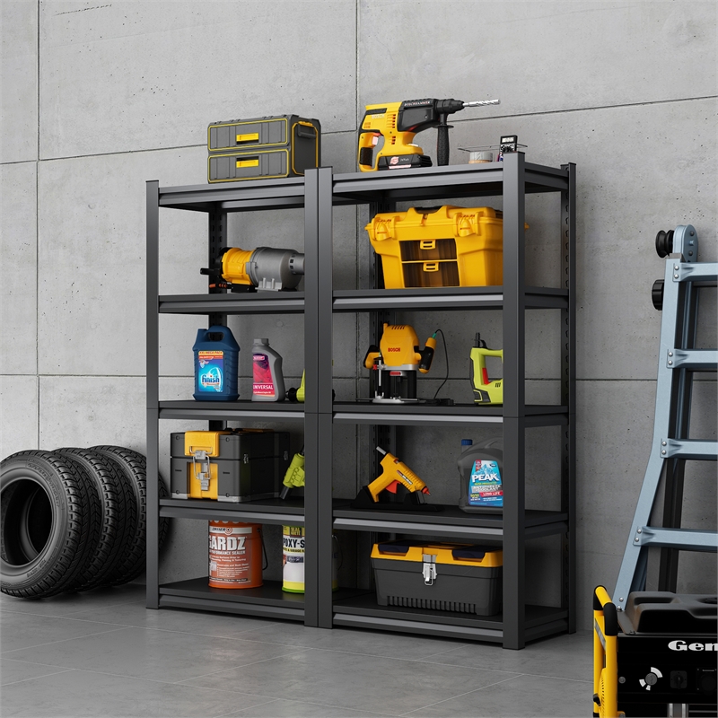 Afuera Living 63-Inch Heavy-Duty 5-Tier Metal Shelving Unit 2000 lbs Capacity
