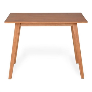 Afuera Living Solid Mahogany Wood Office Desk with Sturdy Legs & Rich Grain