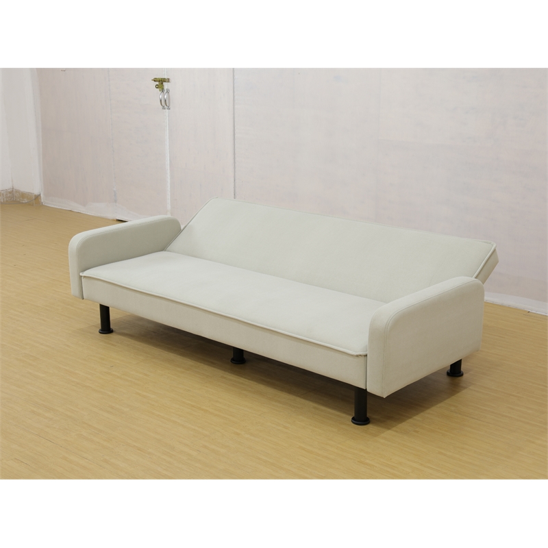 Afuera Living Light Gray Adjustable Sofa Bed with 3 Reclining Angles