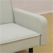 Afuera Living Light Gray Adjustable Sofa Bed with 3 Reclining Angles