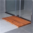 Afuera Living Teak Wood Reversible Shower Mat with 12 Anti-Slip Pads