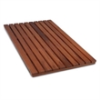 Afuera Living Teak Wood Reversible Shower Mat with 12 Anti-Slip Pads
