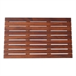 Afuera Living Teak Wood Reversible Shower Mat with 12 Anti-Slip Pads