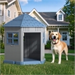 Afuera Living Octagonal Indoor & Outdoor Dog House for Small to Medium Dogs