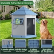 Afuera Living Octagonal Indoor & Outdoor Dog House for Small to Medium Dogs