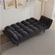 Afuera Living Velvet Convertible Sofa Bed with 3 Adjustable Positions