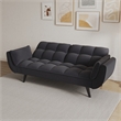Afuera Living Velvet Convertible Sofa Bed with 3 Adjustable Positions
