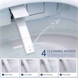 Afuera Living White Ceramic Smart Toilet with Heated Seat & Remote Control