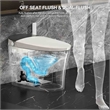 Afuera Living White Ceramic Smart Toilet with Heated Seat & Remote Control