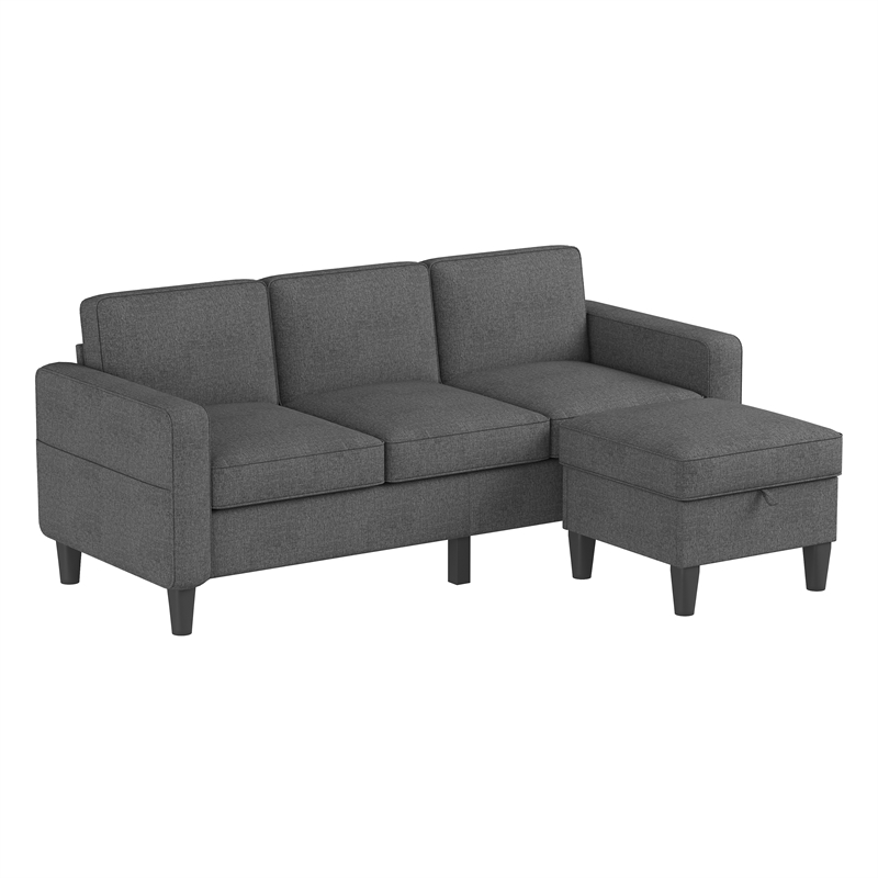 Afuera Living L-Shaped Sectional Sofa with Storage Ottoman & 680 lbs Capacity