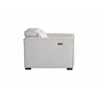 Afuera Living White Fabric Power Reclining Sofa with Integrated Headrest
