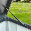 Afuera Living 230-Gallon Black Outdoor Storage Box with Lock & Anti-Slip Pads