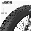 Afuera Living 26-Inch 750W Fat Tire Electric Bike 48V 15Ah 3 Riding Modes