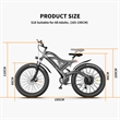 Afuera Living 26-Inch 750W Fat Tire Electric Bike 48V 15Ah 3 Riding Modes