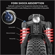 Afuera Living 26-Inch 750W Fat Tire Electric Bike 48V 15Ah 3 Riding Modes