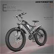 Afuera Living 26-Inch 750W Fat Tire Electric Bike 48V 15Ah 3 Riding Modes