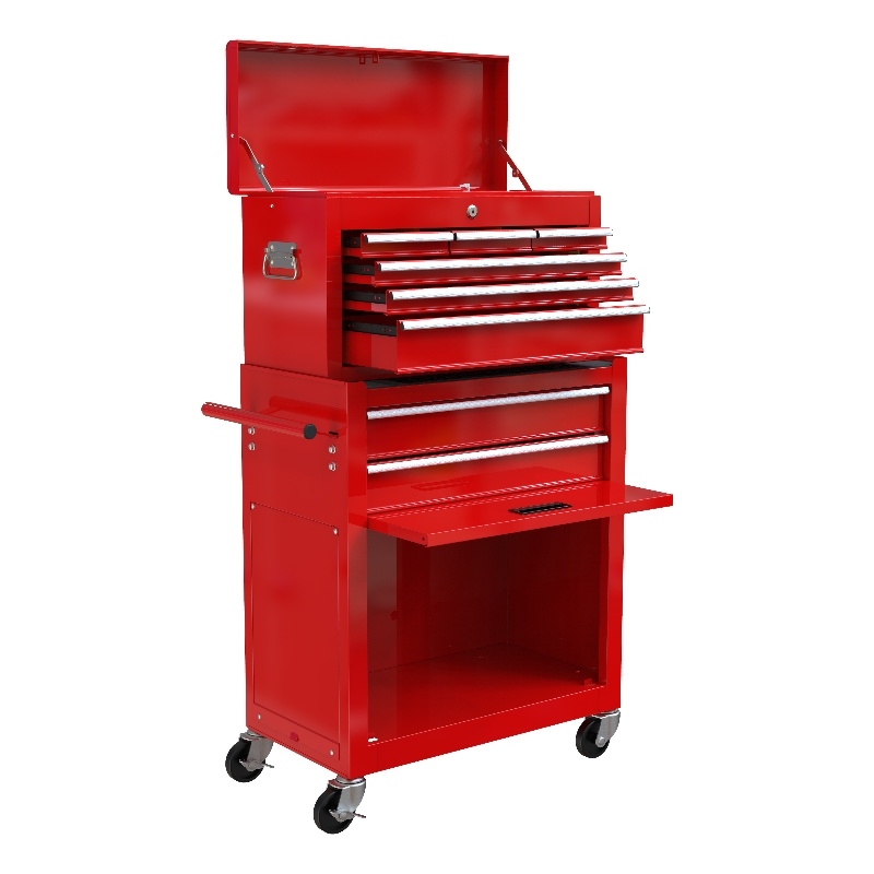 Afuera Living Red Steel 8-Drawer Rolling Tool Chest with Locking System