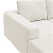 Afuera Living White Chenille U-Shaped Modular Floor Sofa - No Assembly Required